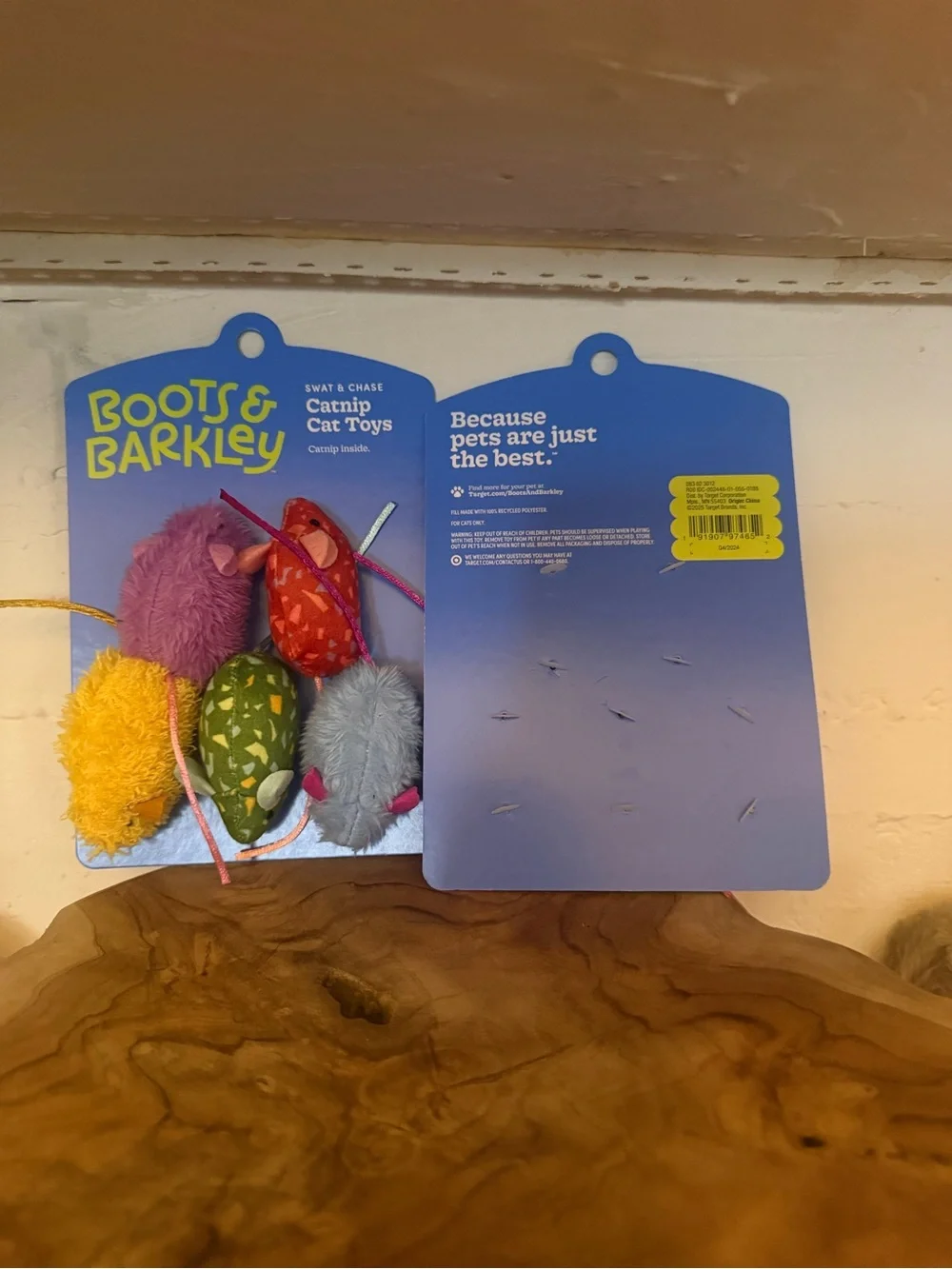 NEW Boots & Barley Catnip Cat Toys Swat & Chase 5 Mice Per Pack *6 Packs*
